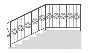 Высота поручней на лестнице