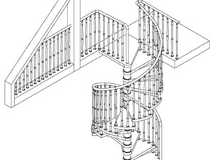 Схема расчетов винтовой лестницы