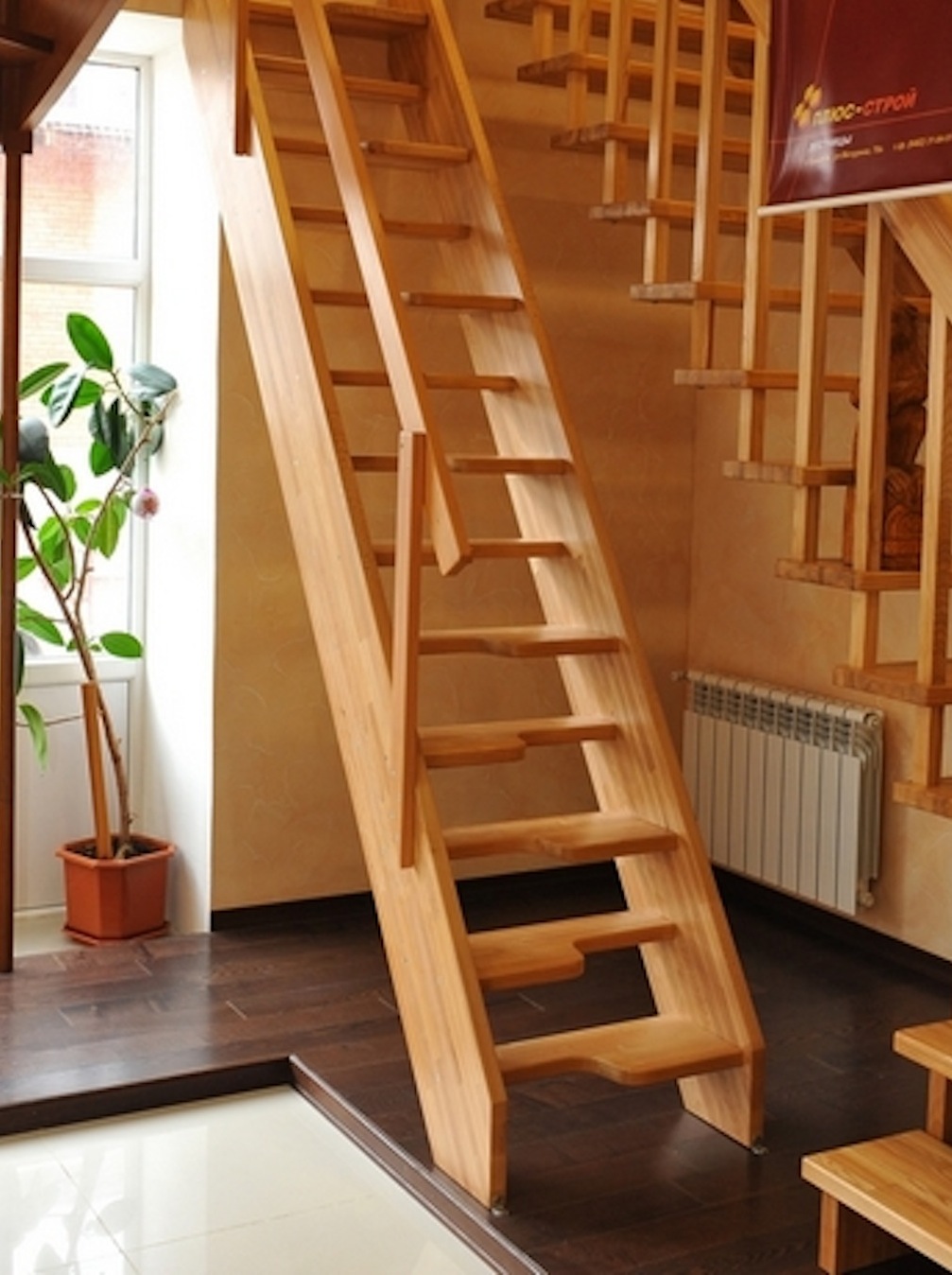 Фото шаговой лестницы